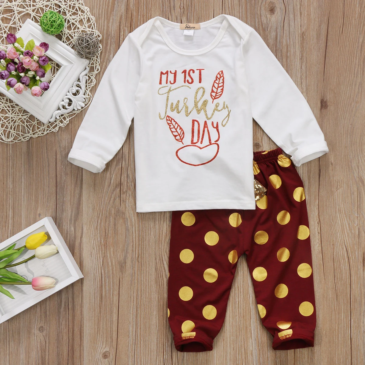 2 шт. футболка с длинным рукавом и штаны для девочек|outfit set|set outfitkids clothes |