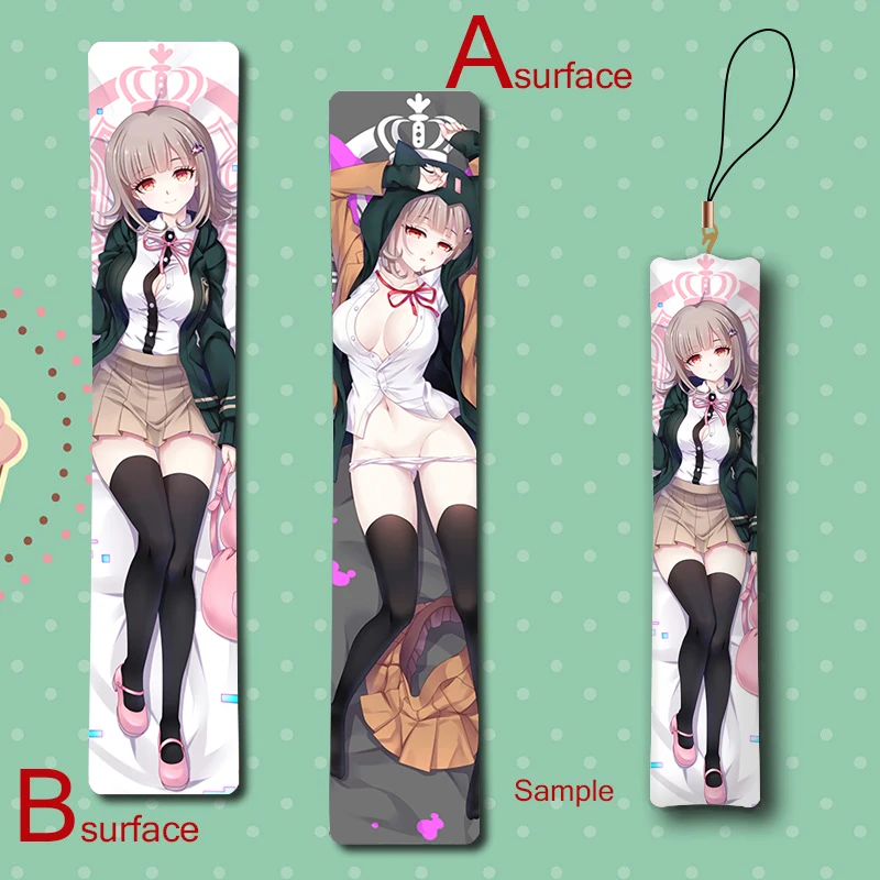Danganronpa 2 Nanami ChiaKi В виде милого героя аниме мини Dakimakura брелок-подушка с орнаментом