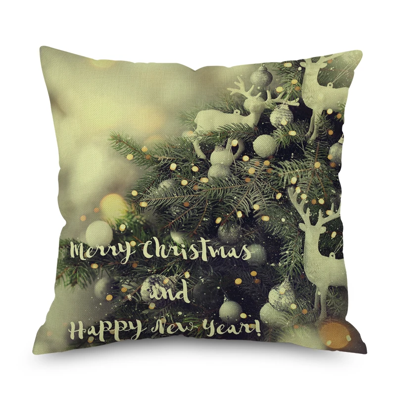 CFen A's Christmas Throw Pillow Case Vehicle Decorative Pillows Cover For Sofa Seat Cushion gift 45x45cm Home Decor 1pc | Дом и сад