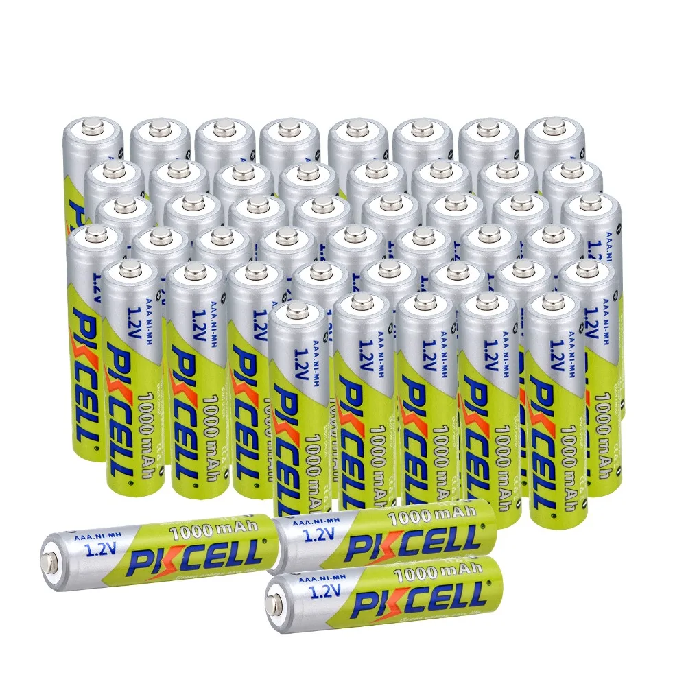 

48 шт./лот PKCELL Ni-MH AAA батареи 3A NIMH 1000mAh 1,2 V аккумуляторная батарея для камеры/фонарика/игрушки
