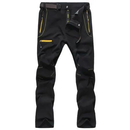 black LoClimb мужские эластичные многофункциональные походные брюки, мужские летние уличные спортивные быстросохнущие брюки для треккинга, велоспорта, альпинизма, AM119 - Цвет: black