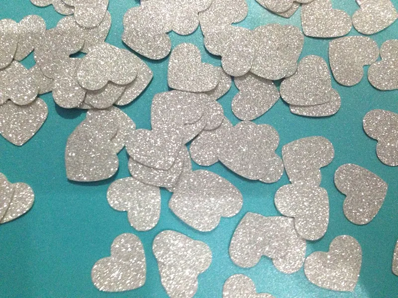 Ручная работа Золотое сердце свадебные конфетти свадебный душ вечеринка стол