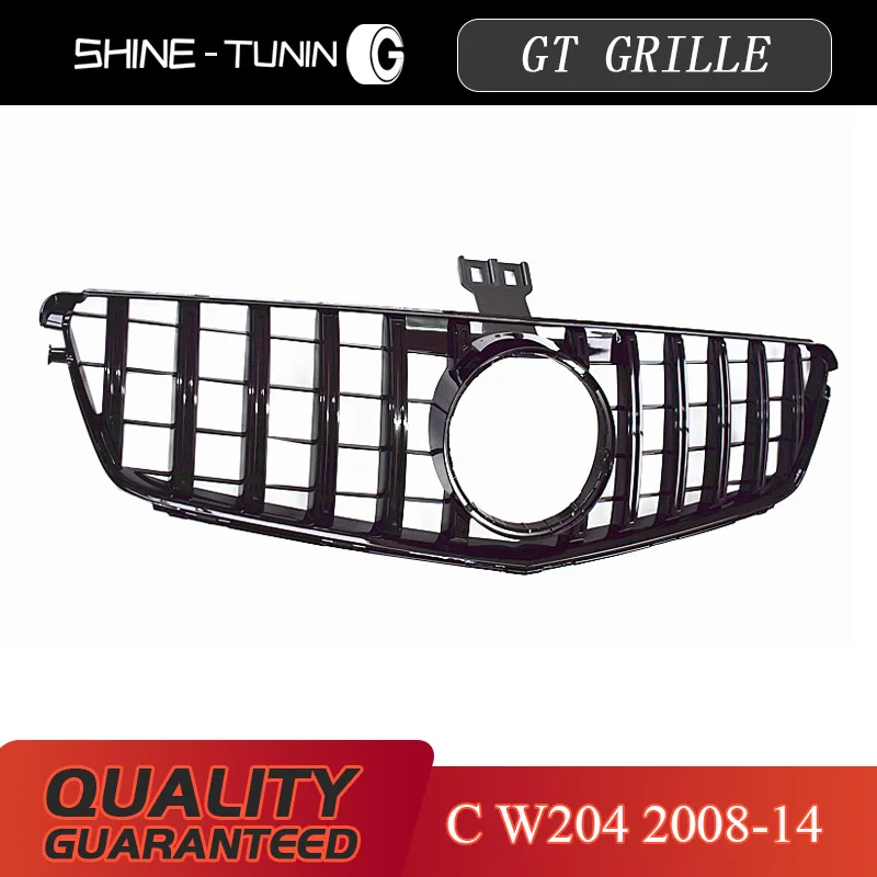 Передняя решетка подходящая форма-B C класс W204 GT GTR C180 C200 C300 C250 C350 2008-14 с эмблемой |