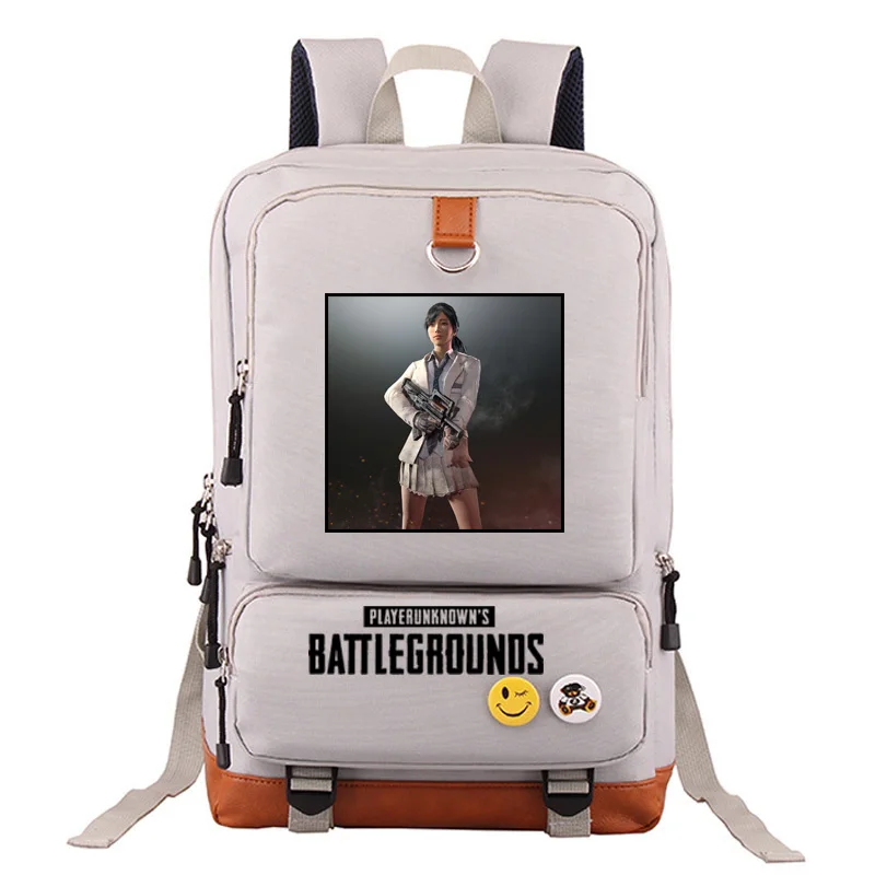 26 Горячая игра PUBG BATTLEGROUNDS Куриный Ужин мальчик девочка школьная сумка для женщин рюкзак для подростков холст мужской студенческий рюкзак - Цвет: 26