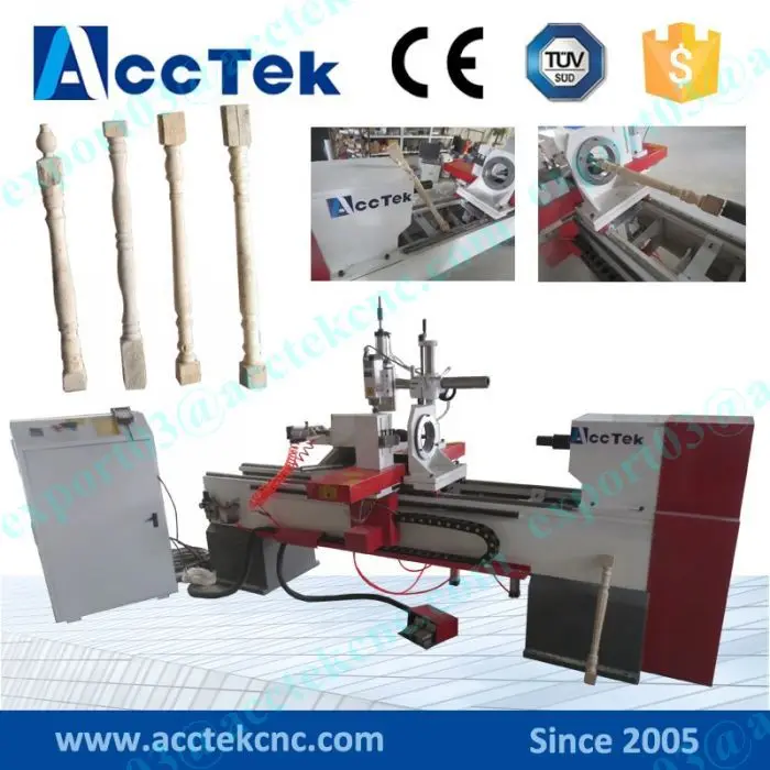 AccTek дешевые 300 мм Диаметр 1500 длина мини токарный станок по дереву cnc цена|cnc wood lathe
