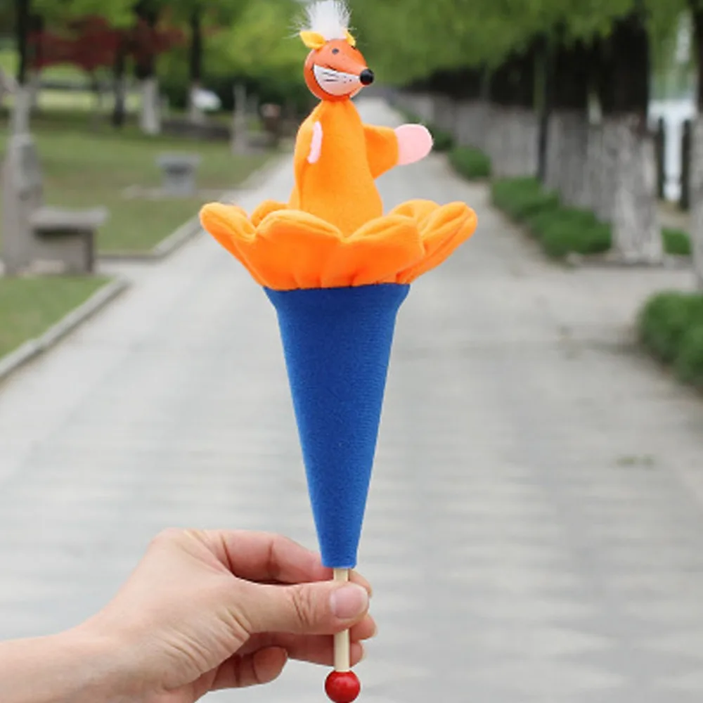 

6pcs Animals Puppets Hide & Seek Baby Kids Pop Up Cone Toy Educational Toy