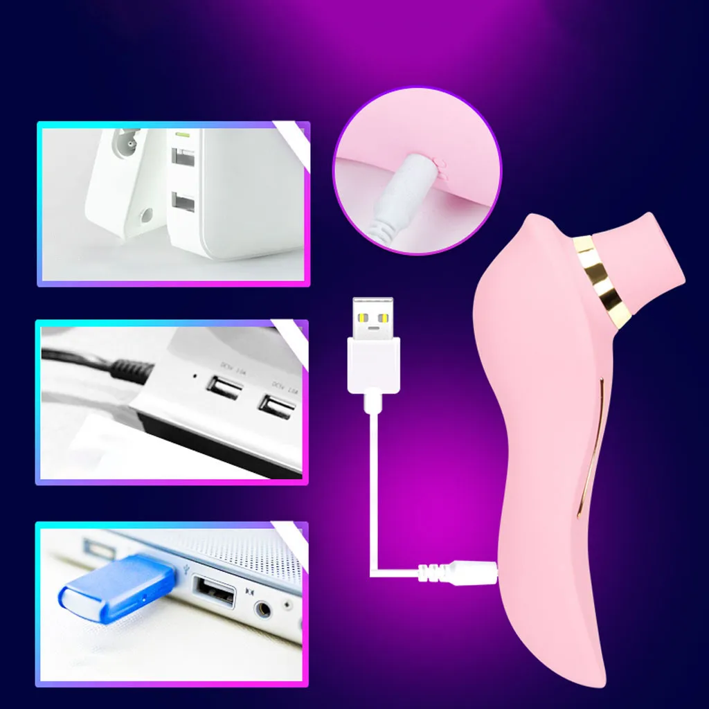 Вибратор для сосания клитора 10 частотная Вибрация стимулирует