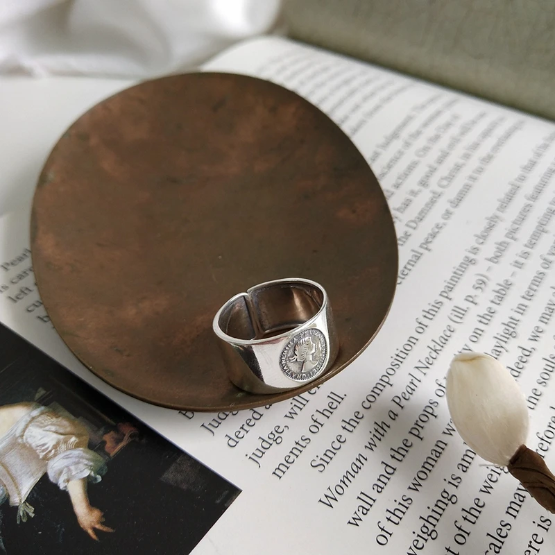 LouLeur, серебро 925 пробы, кольца императрицы Аватара, серебряные кольца с тиснением, винтажные кольца с указательным пальцем для женщин, очаровательные ювелирные изделия