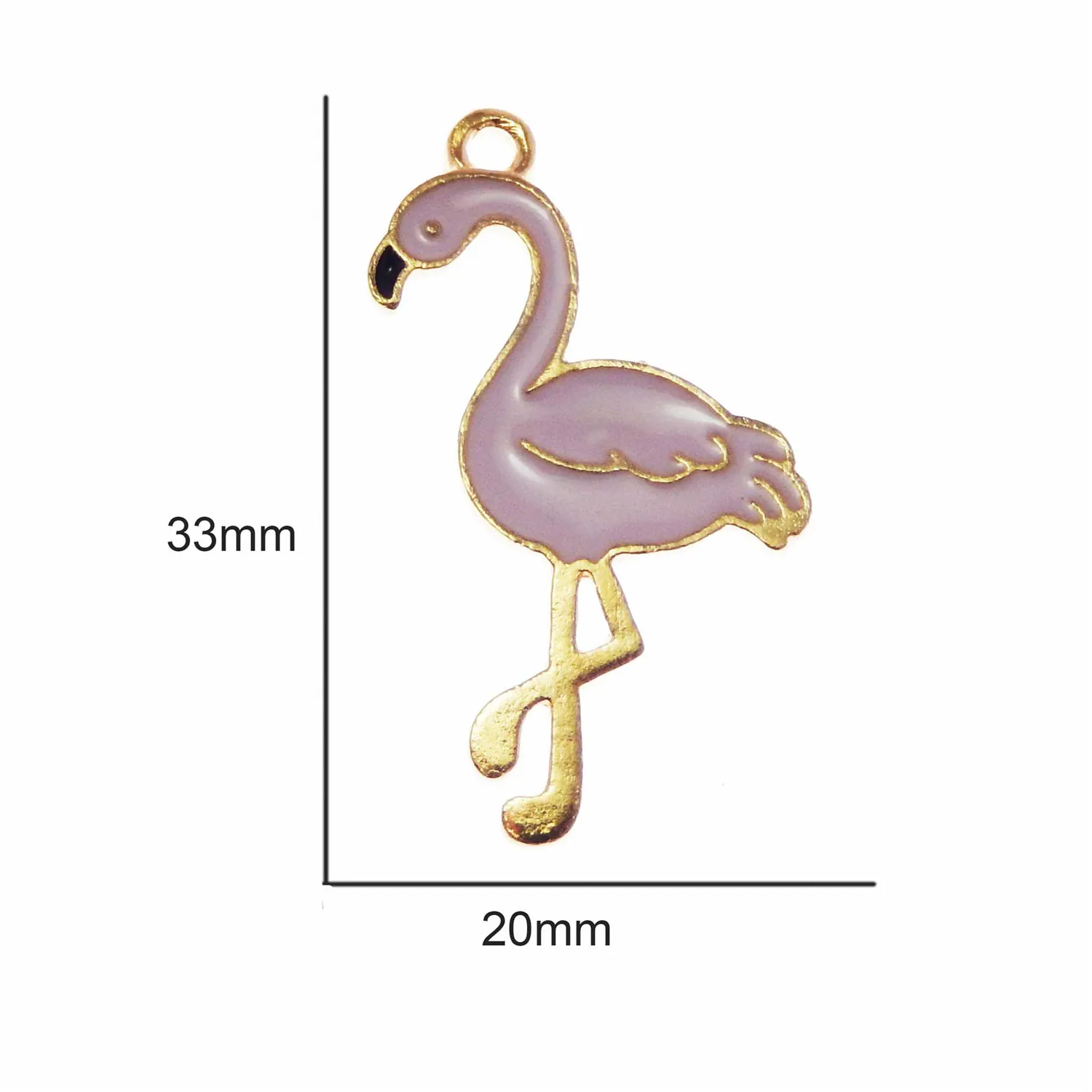 10 шт. 20 33*20 мм модные эмалевые подвески из сплава с фламинго милые DIY Подвески