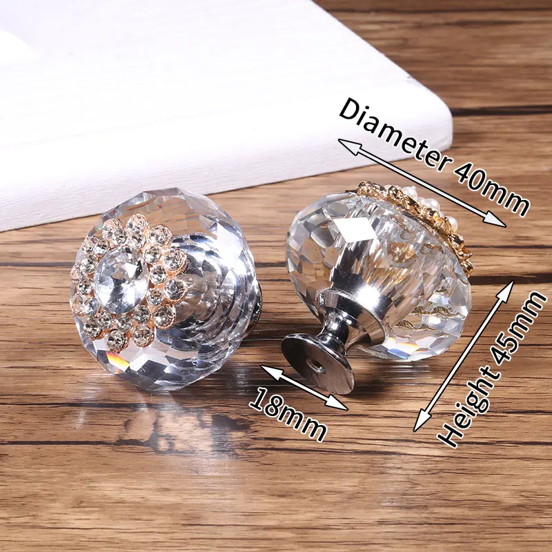 

Ручки для шкафов KAK хрустальные