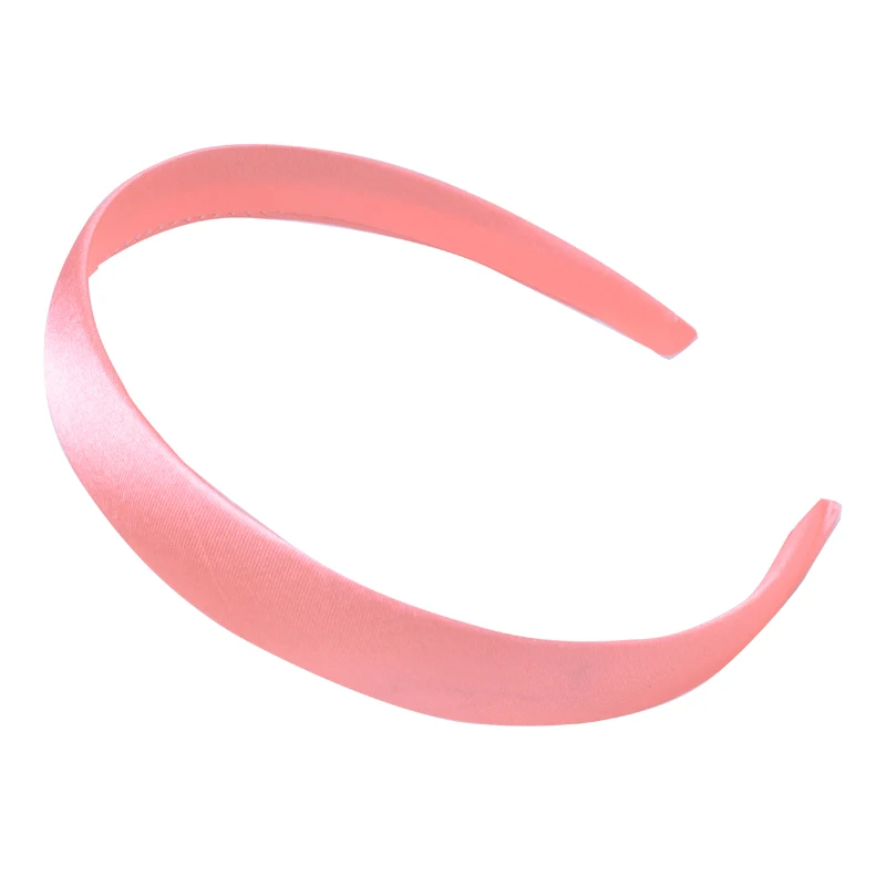 Dark peach 2 см широкая сатиновая повязка на голову для девочек, повязка на голову, аксессуары на голову, детская лента, корона, повязка на голову для женщин, полимерные повязки на голову - Цвет: Dark peach