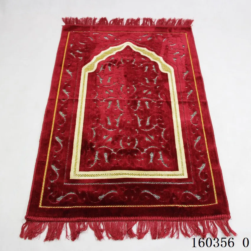 Новый жаккард Исламская мусульманская молитва коврик Salat Musallah Молитвенный Ковер