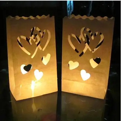 Double Heart 20 шт/лот Новое поступление держатель бумажные фонари подсвечник для вечерние наружное свадебное оформление дома - Цвет: Double Heart