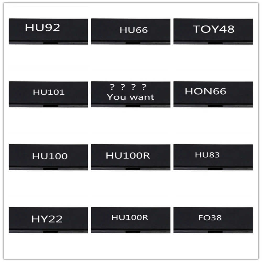 Lishi 2 в 1 HU92 HU66 TOY48 HU100R HU100 HU101 HY22 HON66 SIP22 HU83 TOY48 слесарный инструмент для авто декодер и Палочки инструменты