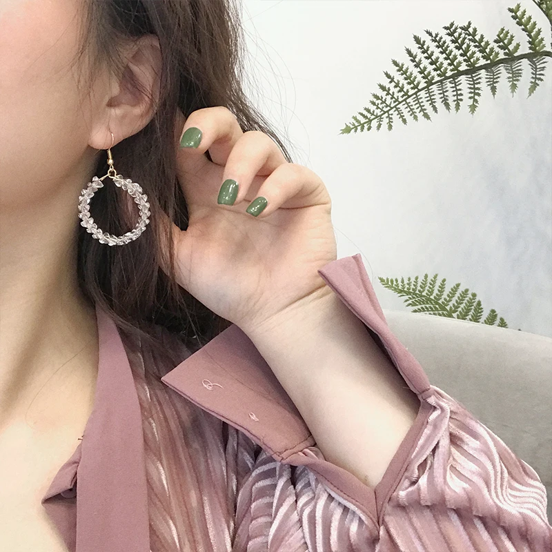 Серьги Корея элегантные для женщин Мода kolczyki oorbellen pendientes mujer moda 2019 застежка кольцо