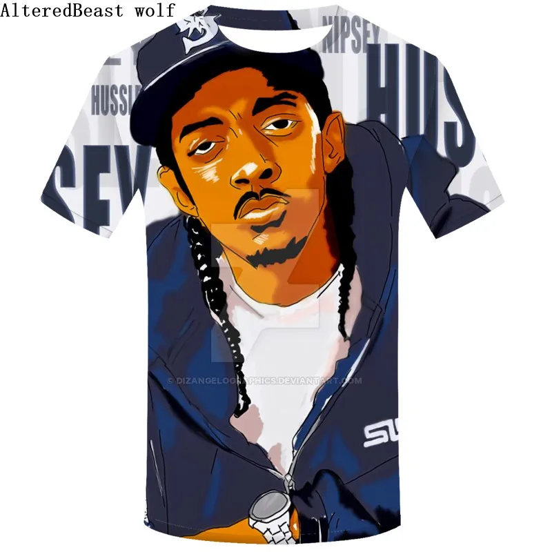 Хип Хоп мода Nipsey Hussle 3D летние Harajuku мужские футболки с короткими рукавами Мужская Уличная одежда для мужчин
