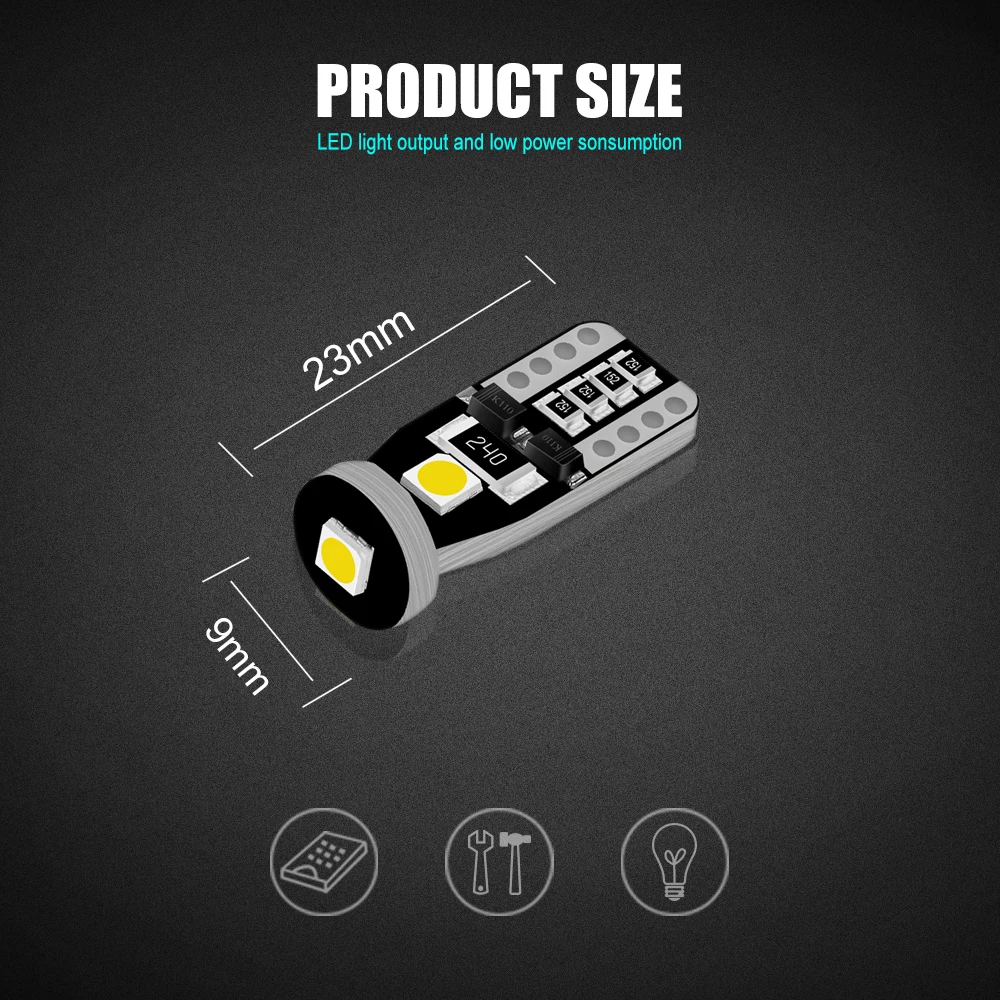 SULUCAR 10 шт. автомобильный T10 Led холодный белый свет 194 W5W LED 168 SMD Авто поворотные