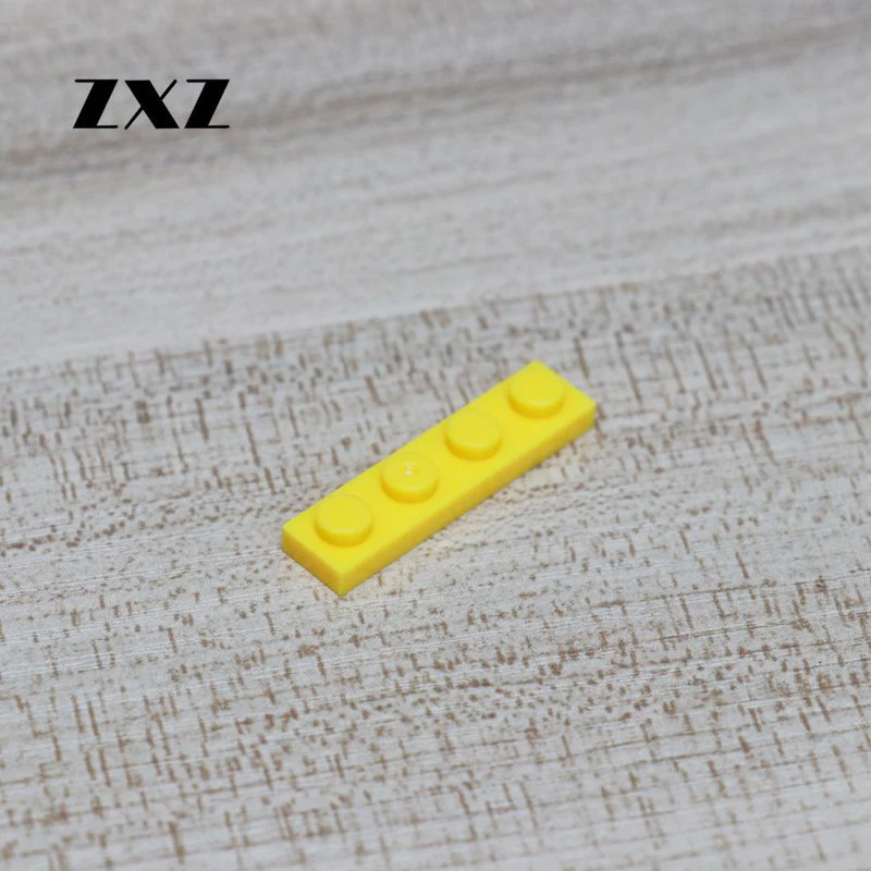 100 шт./лот пластина 1x4 самоблокирующиеся кирпичи сделай сам совместимые с MOC части