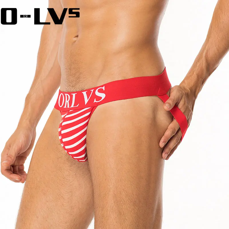 ORLVS бренд Мужские трусы сексуальные хлопковая &quotРакушка&quot Трусики Cueca Gay Нижнее