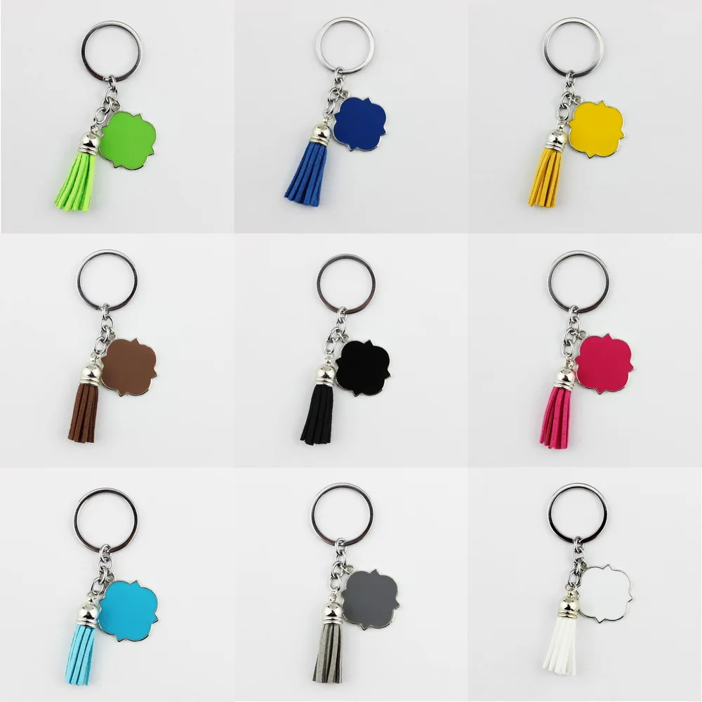Женская эмалированная подвеска с кисточкой|monogram keychain|fashion keychainkeychain fashion |