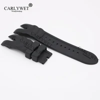 carlywet 26mm new style black strap waterproof rubber watch band belt special popular for reserve collection style