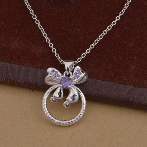 wholesale silver plated Fashion jewelry chains necklace pendant WN-1476 | Украшения и аксессуары