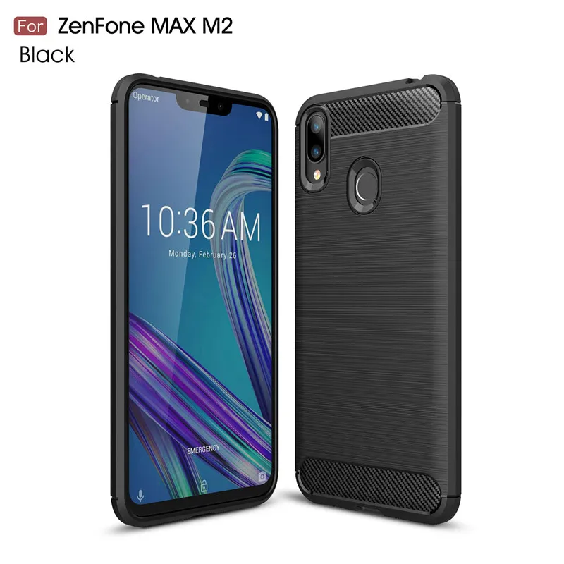 For Asus Zenfone Max M2 ZB633KL phone case luxury TPU Silicone shockproof Back cover X01AD 6.3 |