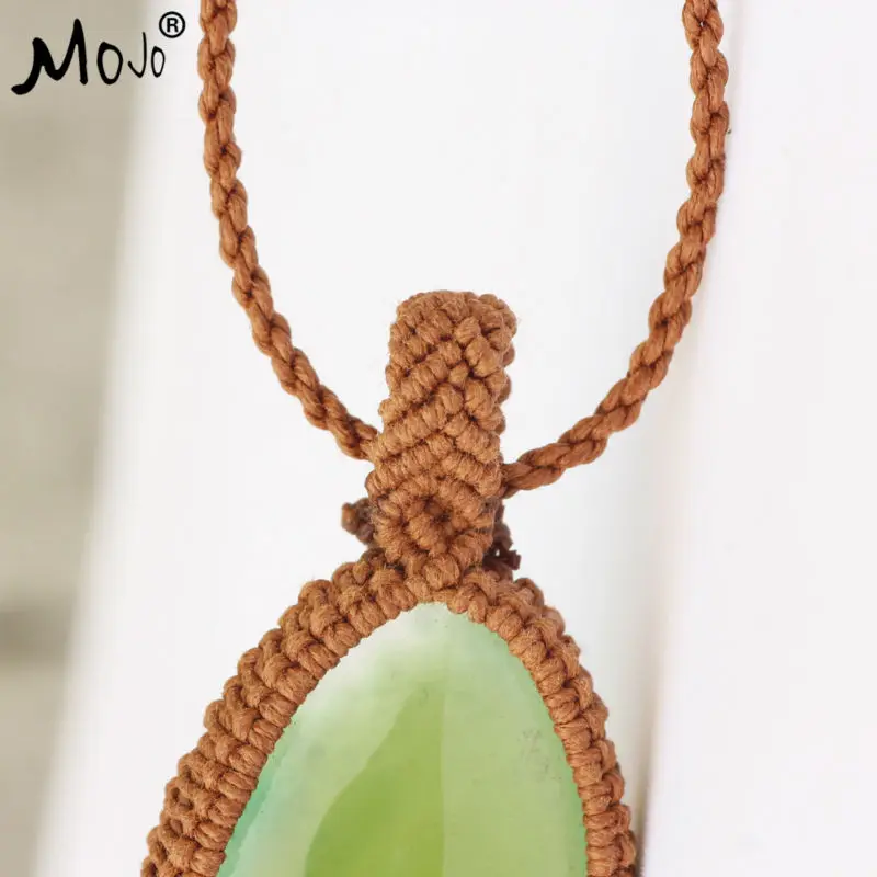 Green Carnelian Pendant Handmade Fashion Ethnic Boho Tibetan Jewelry Necklace Chokers Necklaces for Women MJ-STN011 | Украшения и