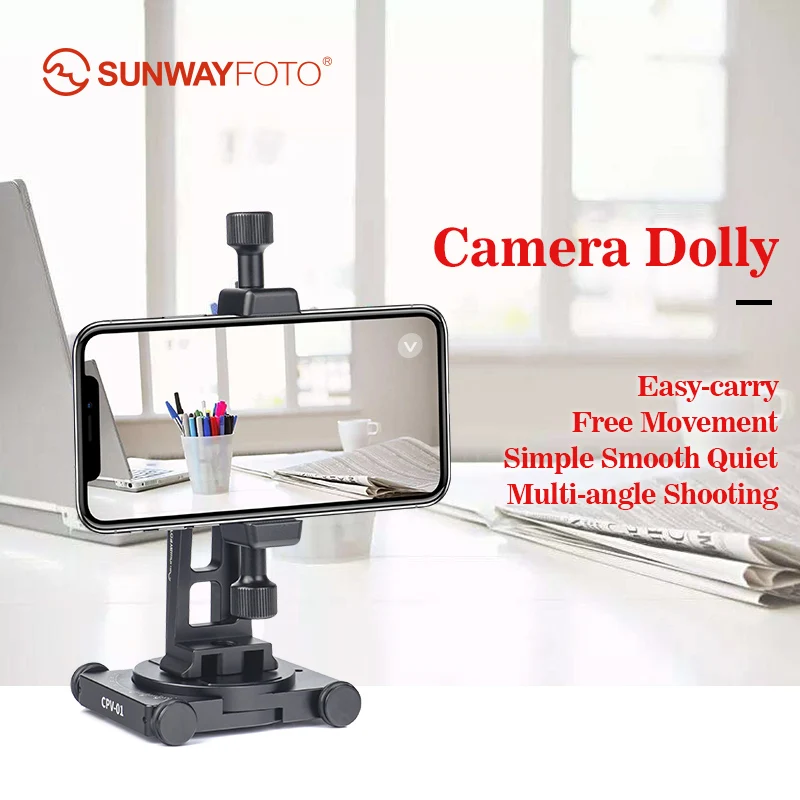 Sunwayfoto CPV 02 алюминиевая подставка для мобильного телефона с панорамной головкой