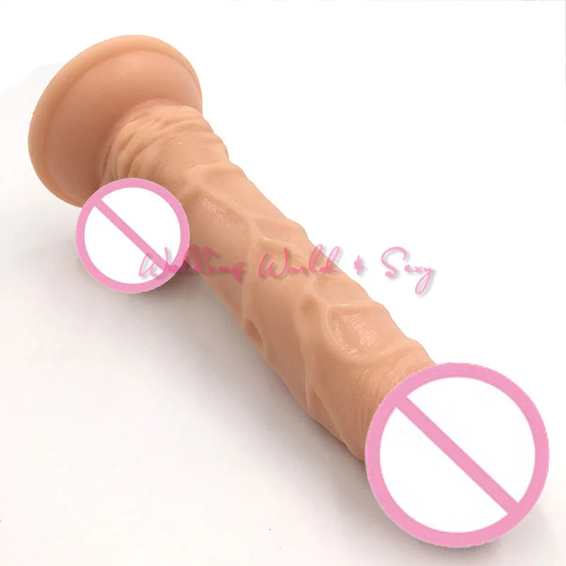 Искусственный гибкий Пенис с сильной присоской 20*4 см|realistic dildo for woman|huge realistic