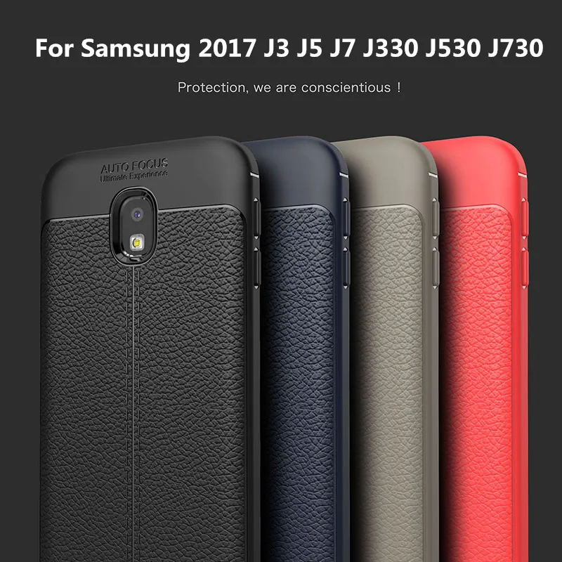 Роскошный мягкий чехол из искусственной кожи для Samsung Galaxy J3 J5 J7 Pro 2017