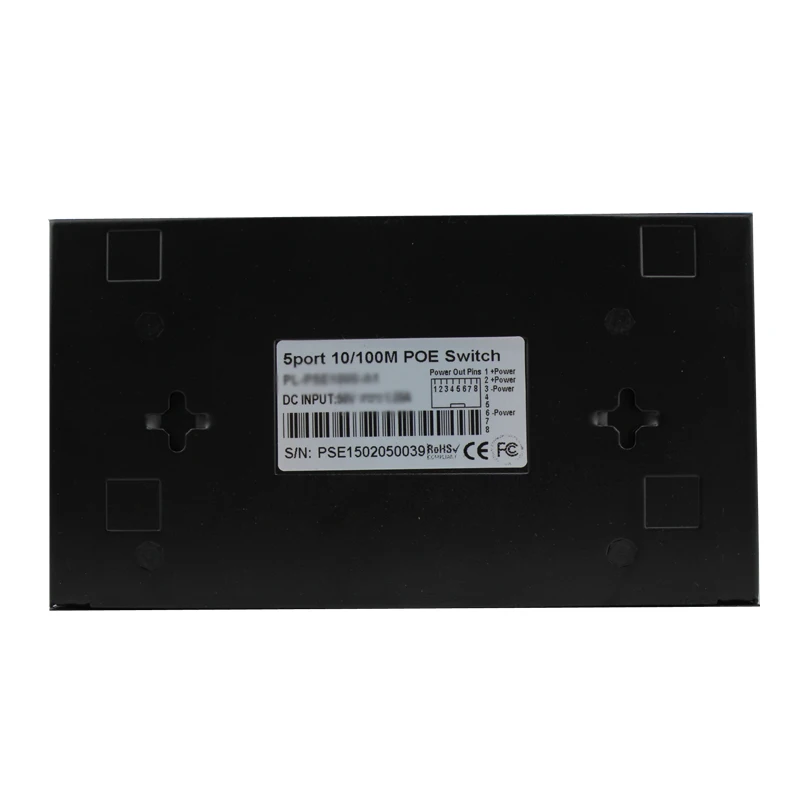 HY 10/100 Мбит/с rj45 коммутатор poe 802.3af 4 порта питания 15 5 Вт для ip камер nvr телефона wifi