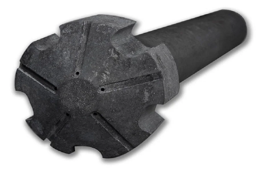 Rotor rod Dia 50mm Head szie 140-150mm graphite rotor and shaft for degassing in aluminium industry/graphite | Обустройство дома