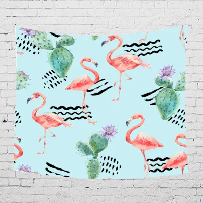 Цветочный Кактус акварельные Висячие настенные гобелены Мандала богемный