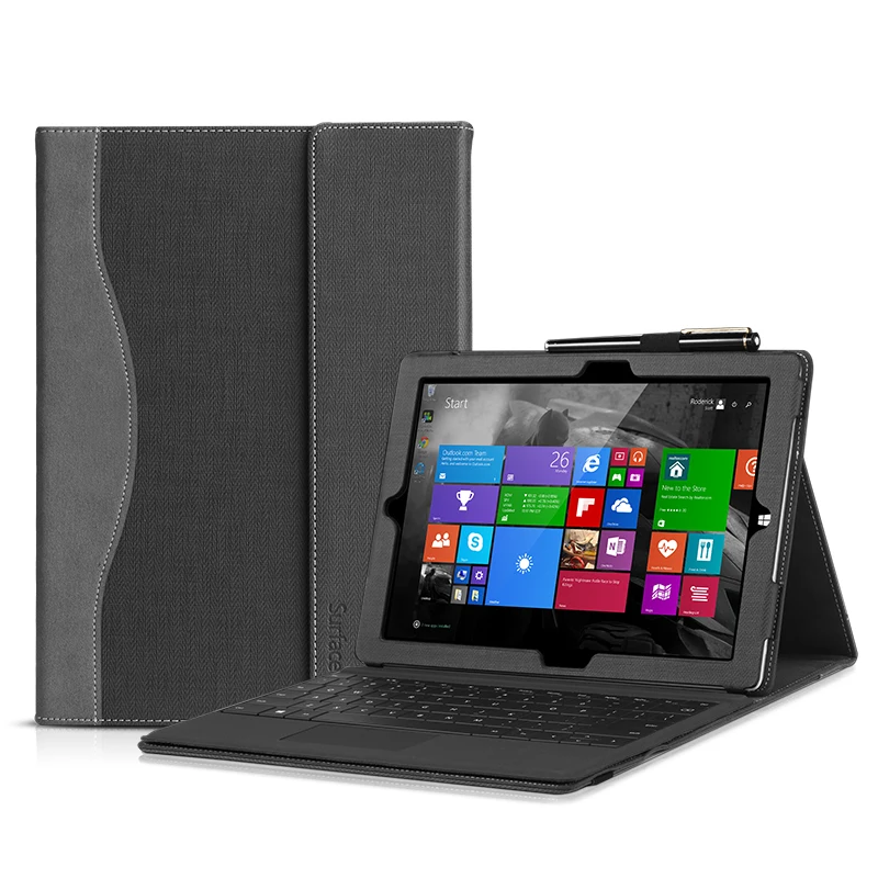 Модный чехол для планшета Microsoft Surface Pro 4 5 6 12 3 Новый профессиональный кожаный с