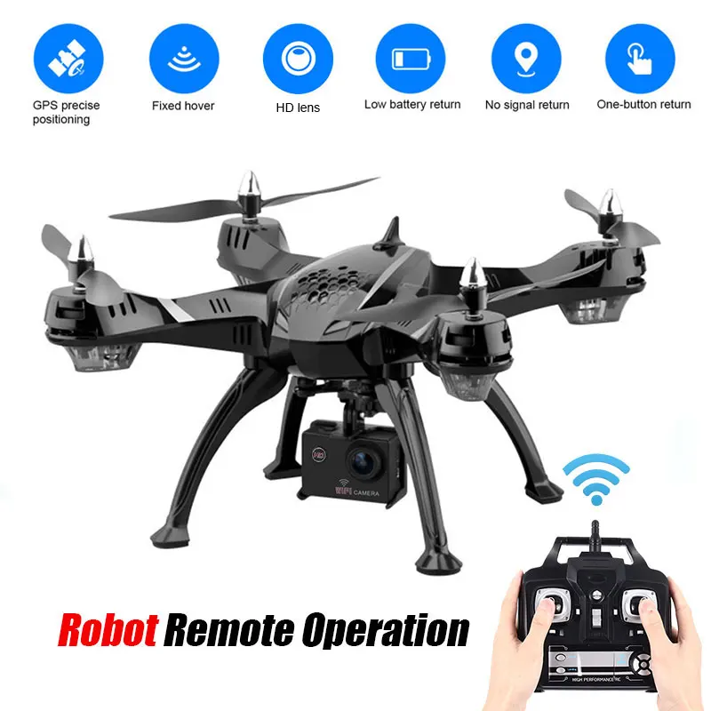 Новый беспилотный летательный аппарат GPS FPV RC с широкоугольной камерой 1080P