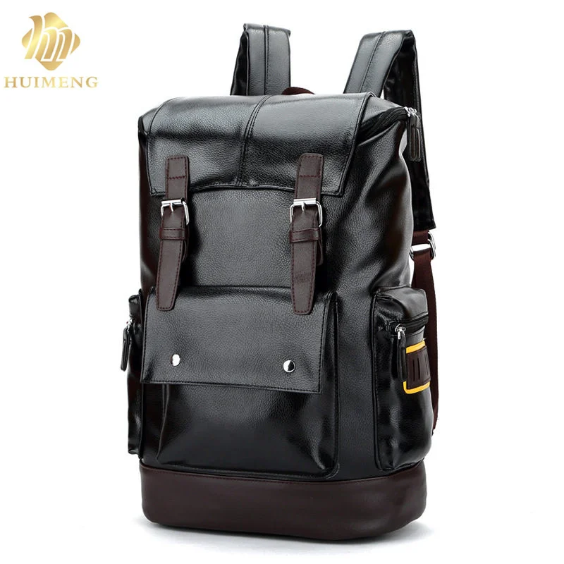 Мужской кожаный рюкзак для ноутбука 2017 дюйма с плечевым ремнем | Багаж и сумки