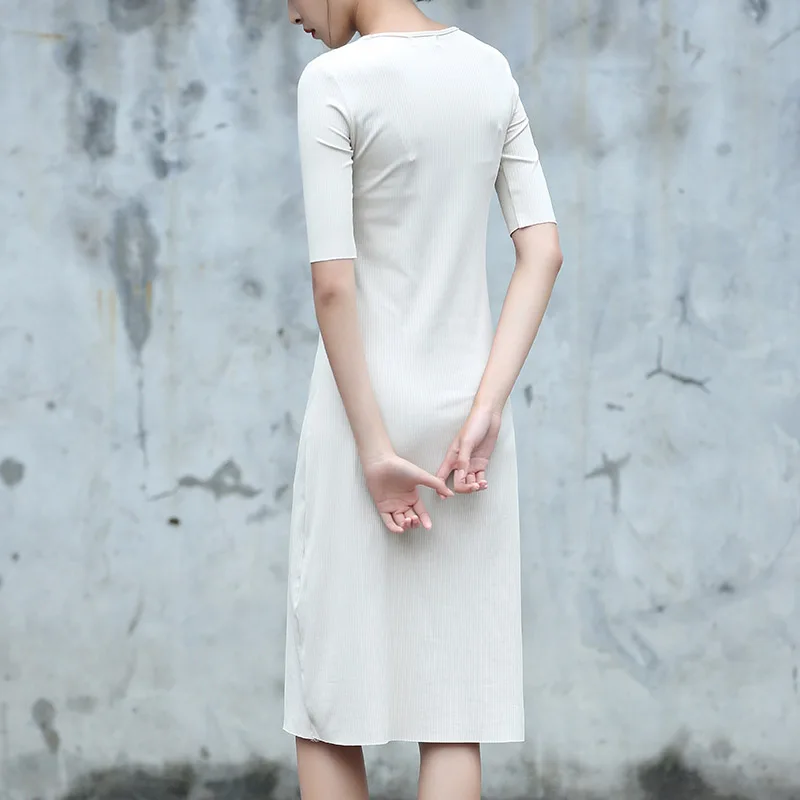 Yichaoyiliang две пьесы набор лето midi трикотажные dress женщины элегантный кружева тюль