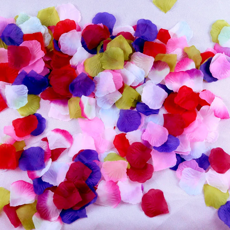 Rose Petals 1000pcs BULK Silk Colors Fabric Loose Pink Artificial Wedding Engagement Decorations Flower Petal | Свадьбы и торжества