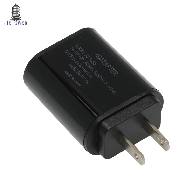 50 шт./лот настенное зарядное устройство для путешествий 2USB EU/US штепсельная вилка