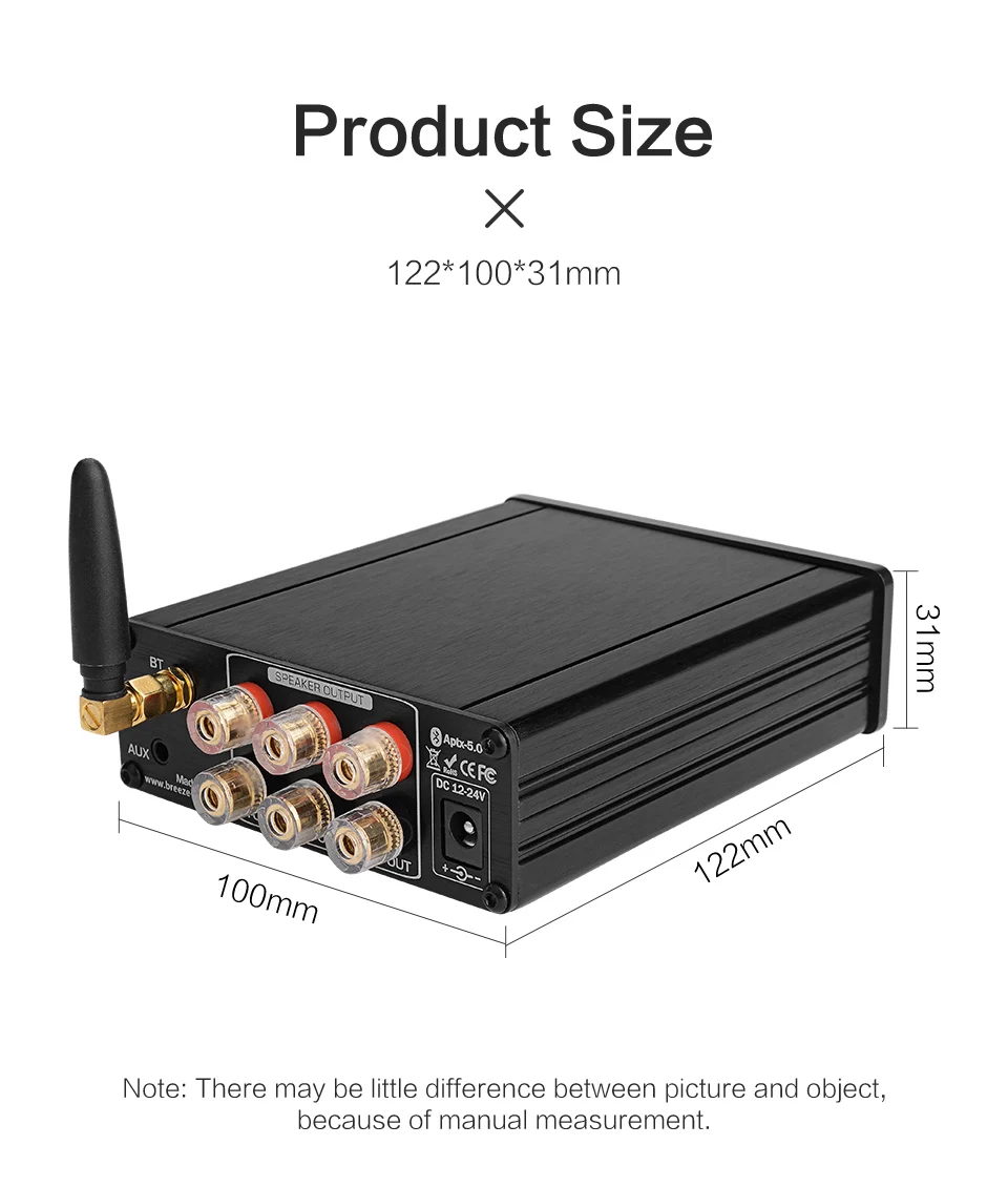 2,1 TPA3116 Bluetooth 5,0 аудио усилитель мощности сабвуфера 50Wx2+ 100 Вт USB AUX усилитель цифровой Hifi домашний усилитель