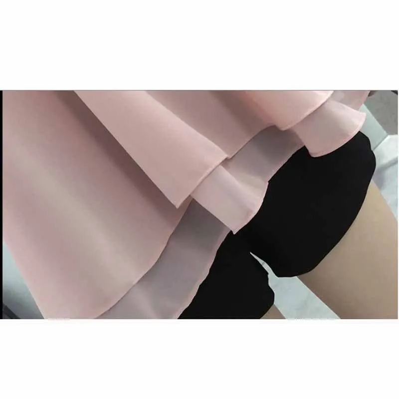 

Summer new large size chiffon sexy sling bottoming shirt wearing vest loose coverless sleeveless women's shirt W317