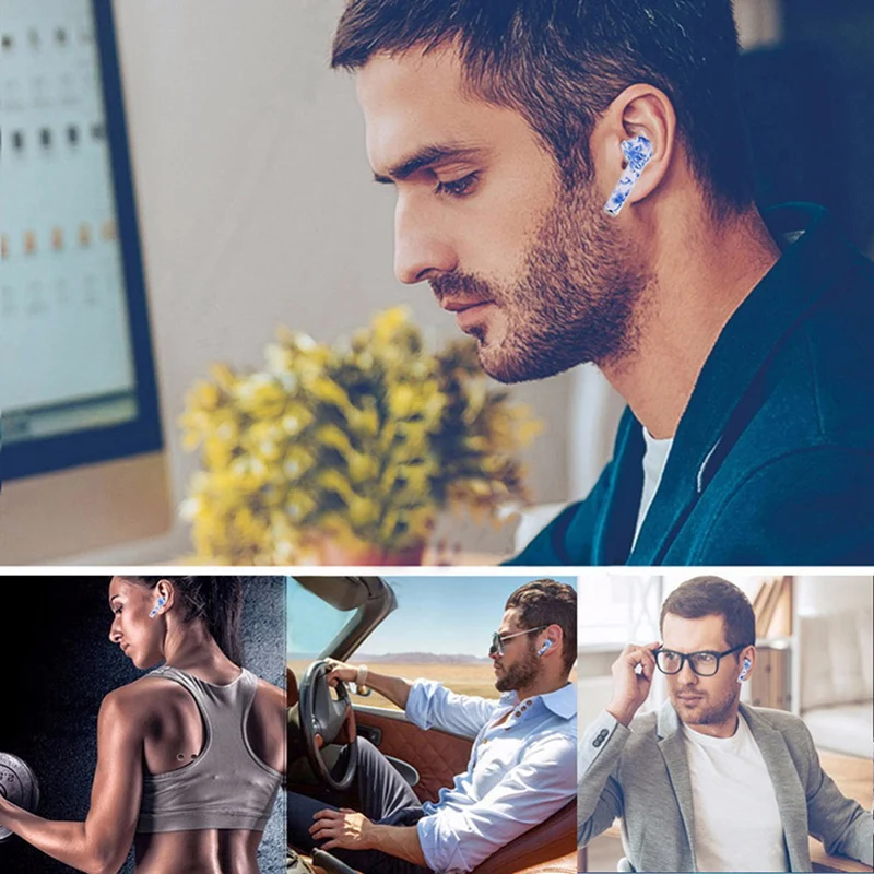 TWS окрашенная Беспроводная airpodsMini Bluetooth стереогарнитура с зарядным боксом