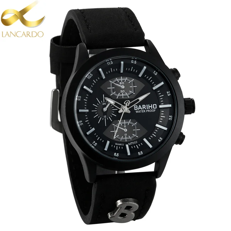 

Lancardo Wrist Watch Men 2021 Top Brand Luxury Famous Wristwatch Male Clock Quartz Watch Leather Watchband Heren Horloge