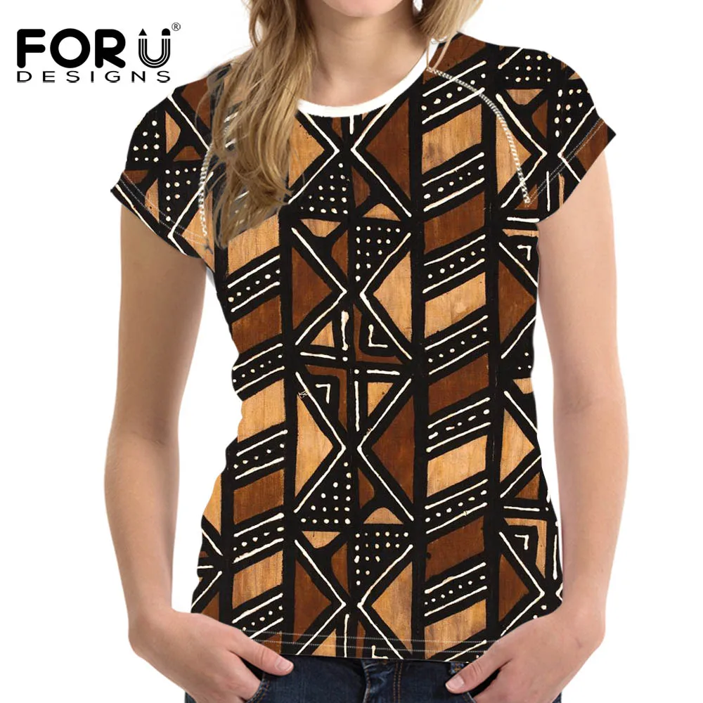 FORUDESIGNS/3D футболка для женщин модная уличная одежда с коротким рукавом в