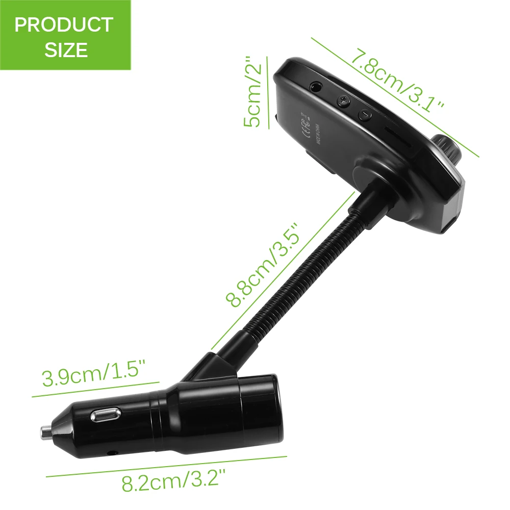 Onever, 5 В, 3,0 А, fm-передатчик, автомобильный, Bluetooth, Handsfree, модулятор, QC, три usb порта, зарядное устройство, mp3-плеер, 12 В-24 В, автомобильный комплект, подходит для TF