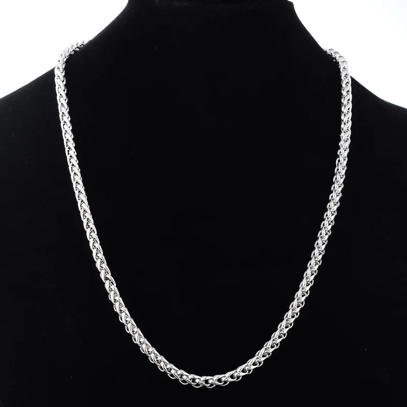 FUNIQUE цепочка ожерелье из нержавеющей стали витая Цепочка в стиле стимпанк