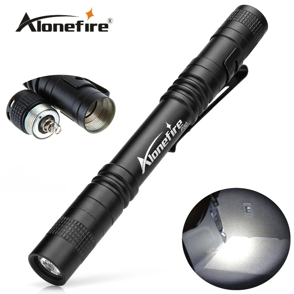 Портативный светодиодный мини фонарик AloneFire P50 с креплением на ремне дорожный