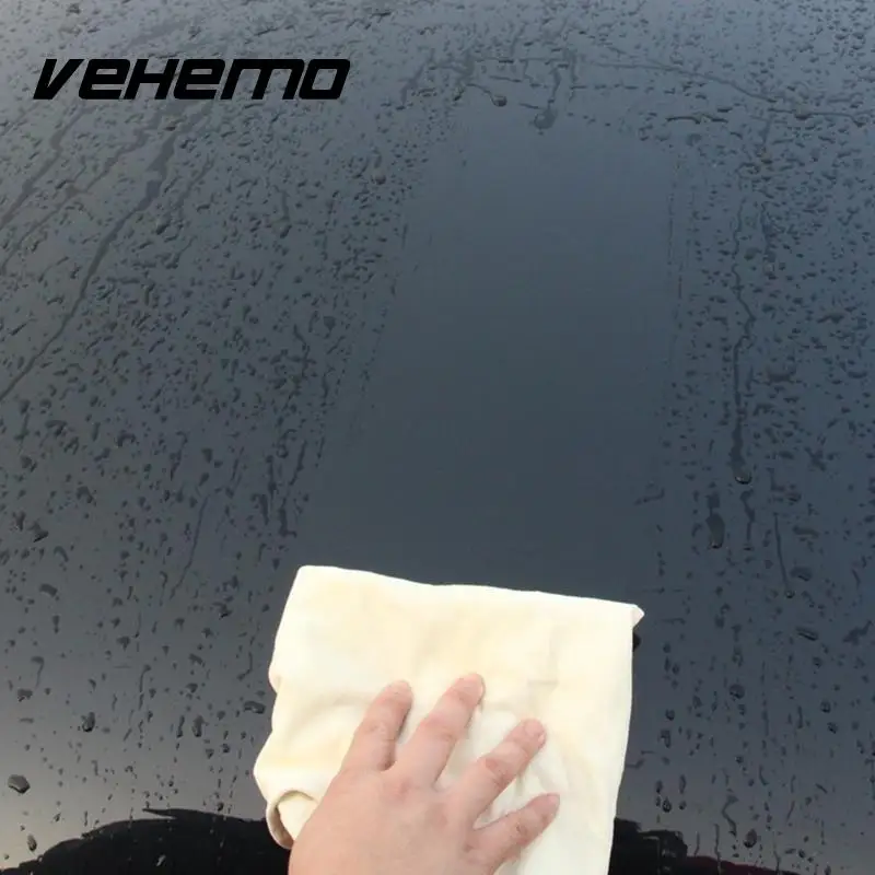 

Vehemo Chamois Leather Shammy Car Vehicle Cleaning Towel Wash Dry Absorbent Cloth
