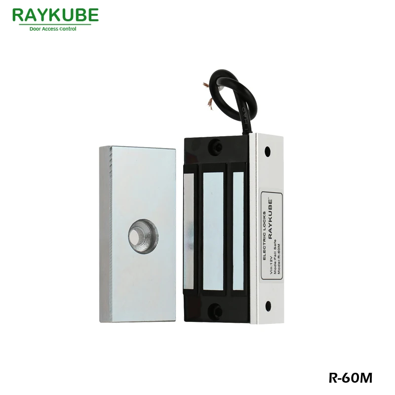 

RAYKUBE Электрический магнитный замок 60 кг 130 фунтов для шкафа дверной замок